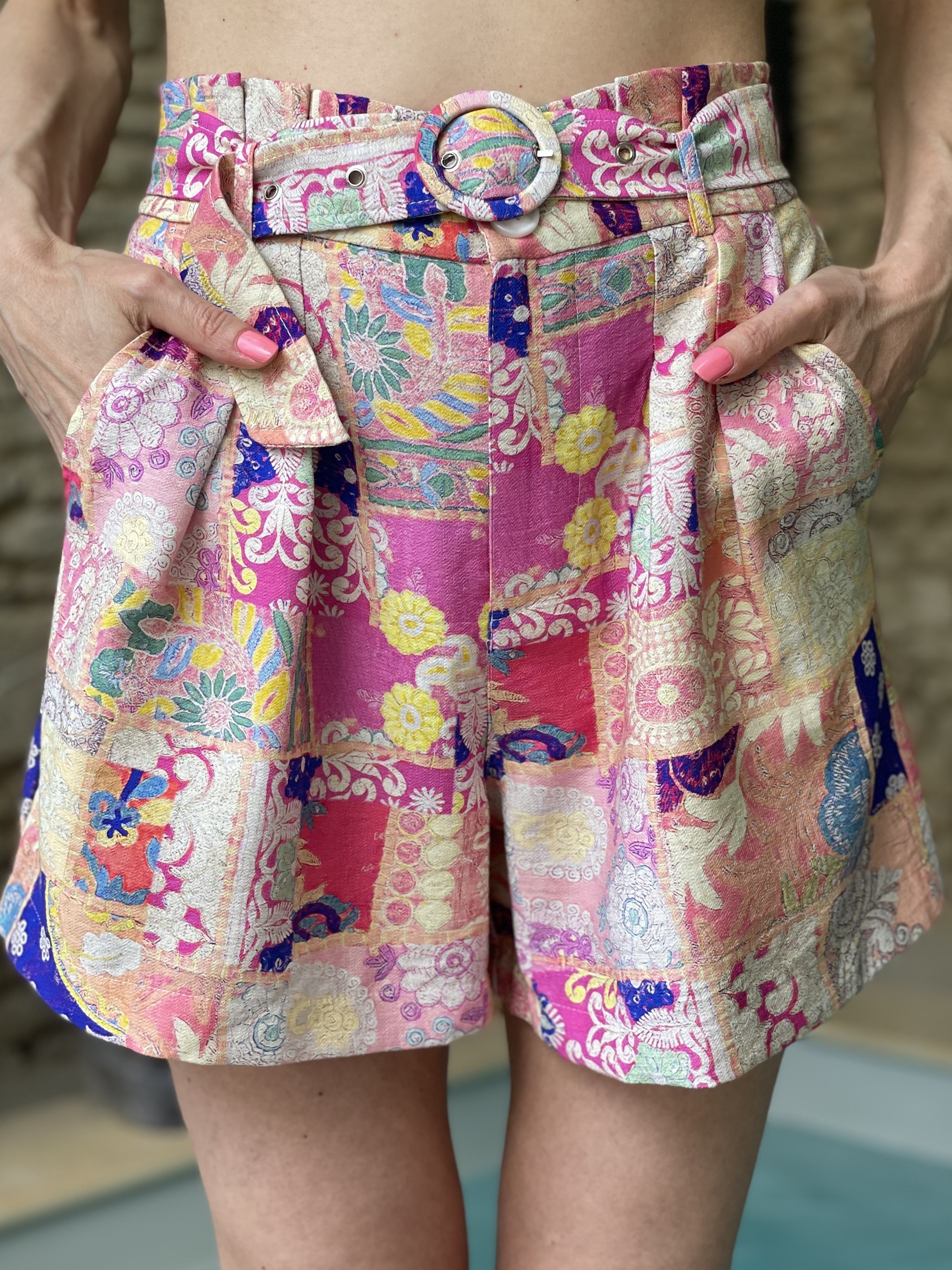 Short à imprimé bohème ZAYA coloris multicolore