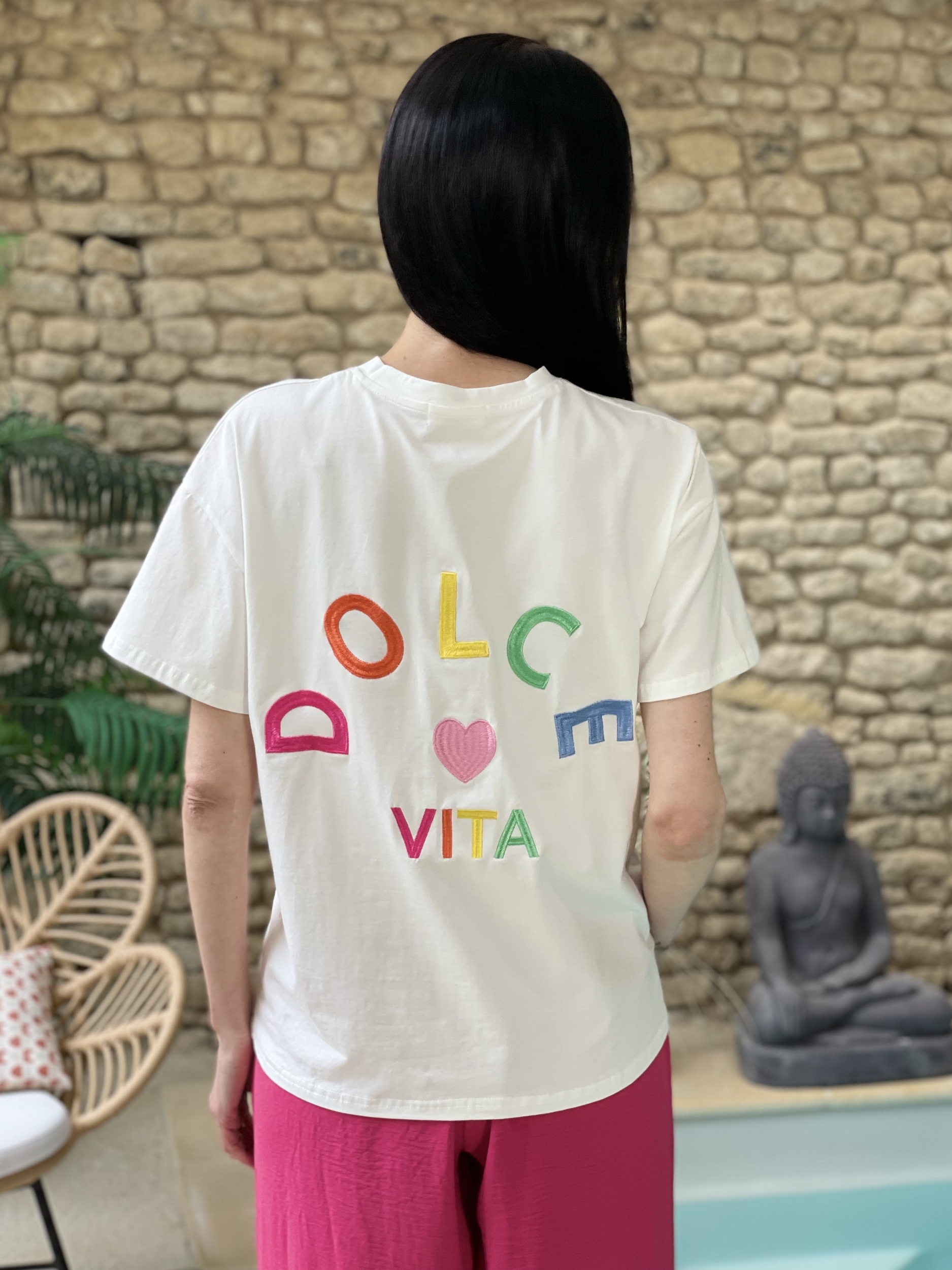 T-shirt DOLCE VITA coloris blanc