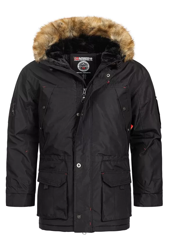Parka Homme Geographical Norway ABIOSAURE MEN BLACK