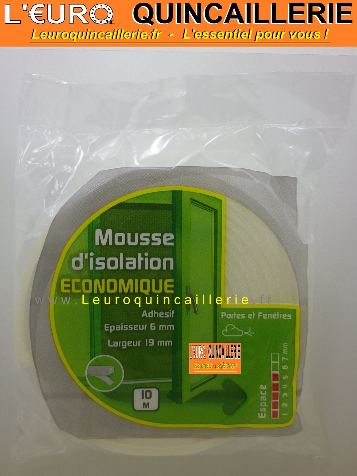 JOINT MOUSSE ISOLATION ADHESIF 19MM