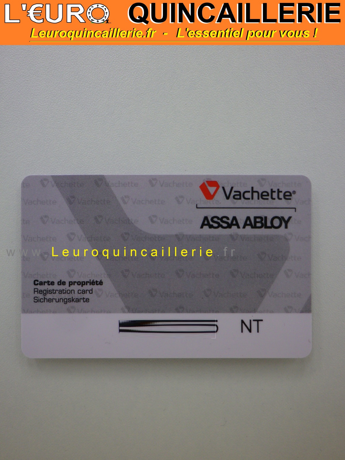 CARTE DE PROPRIETE VACHETTE RADIAL NT