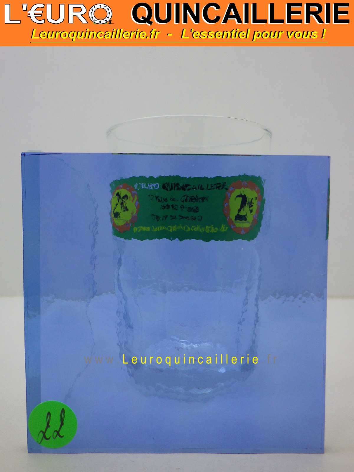 VERRE CATHEDRALE BLEU COUP VC-140-37_n°22
