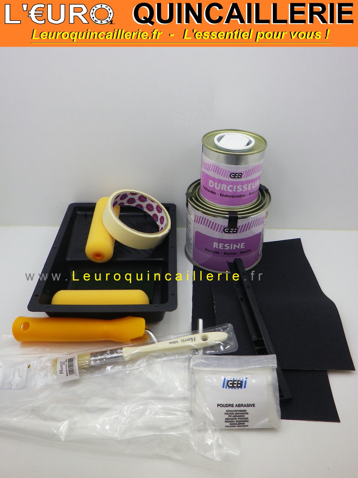 KIT DE RENOVATION BAIGNOIRES ET CARRELAGES EMAIL BLANC