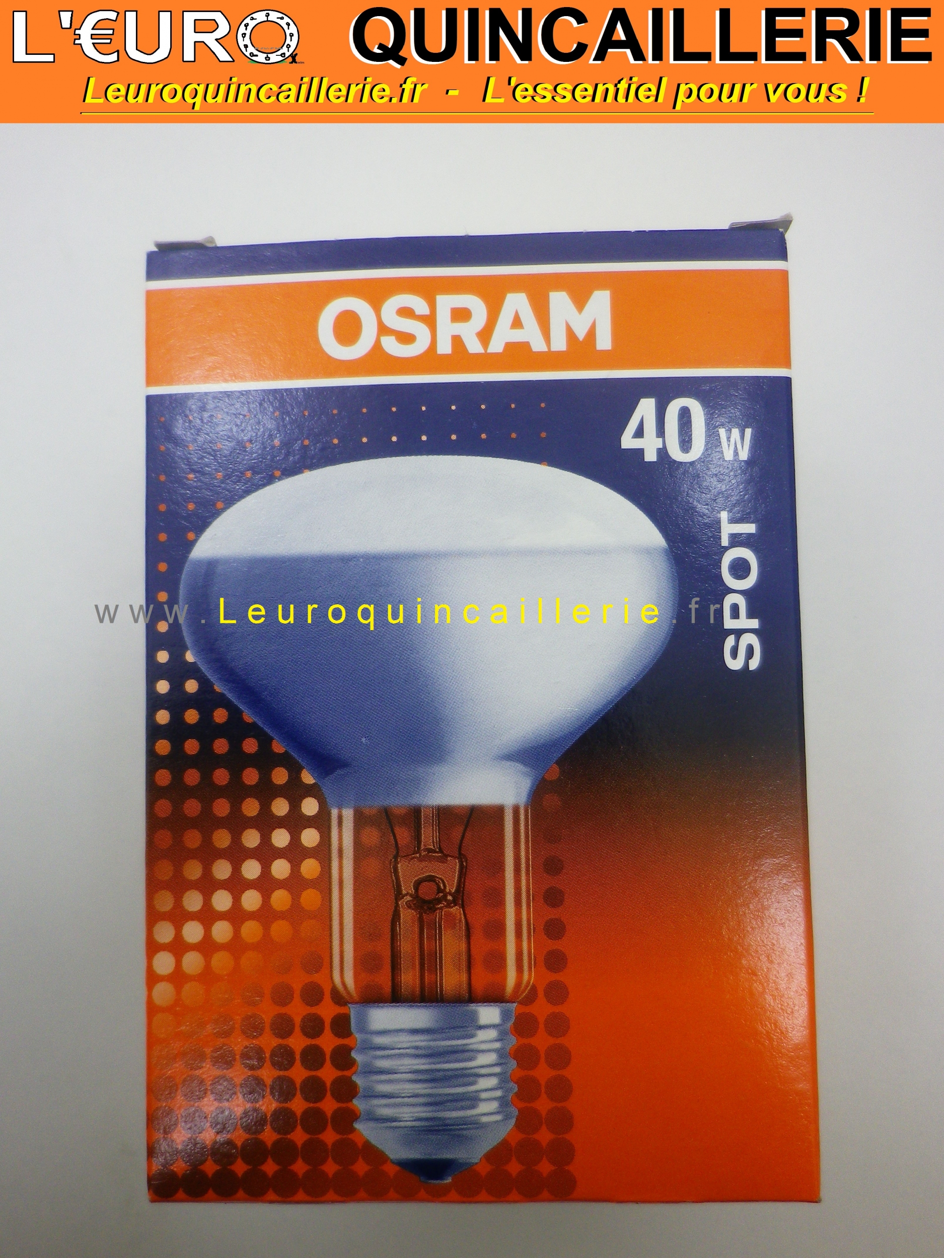 Ampoule spot R80 E27 40w Osram