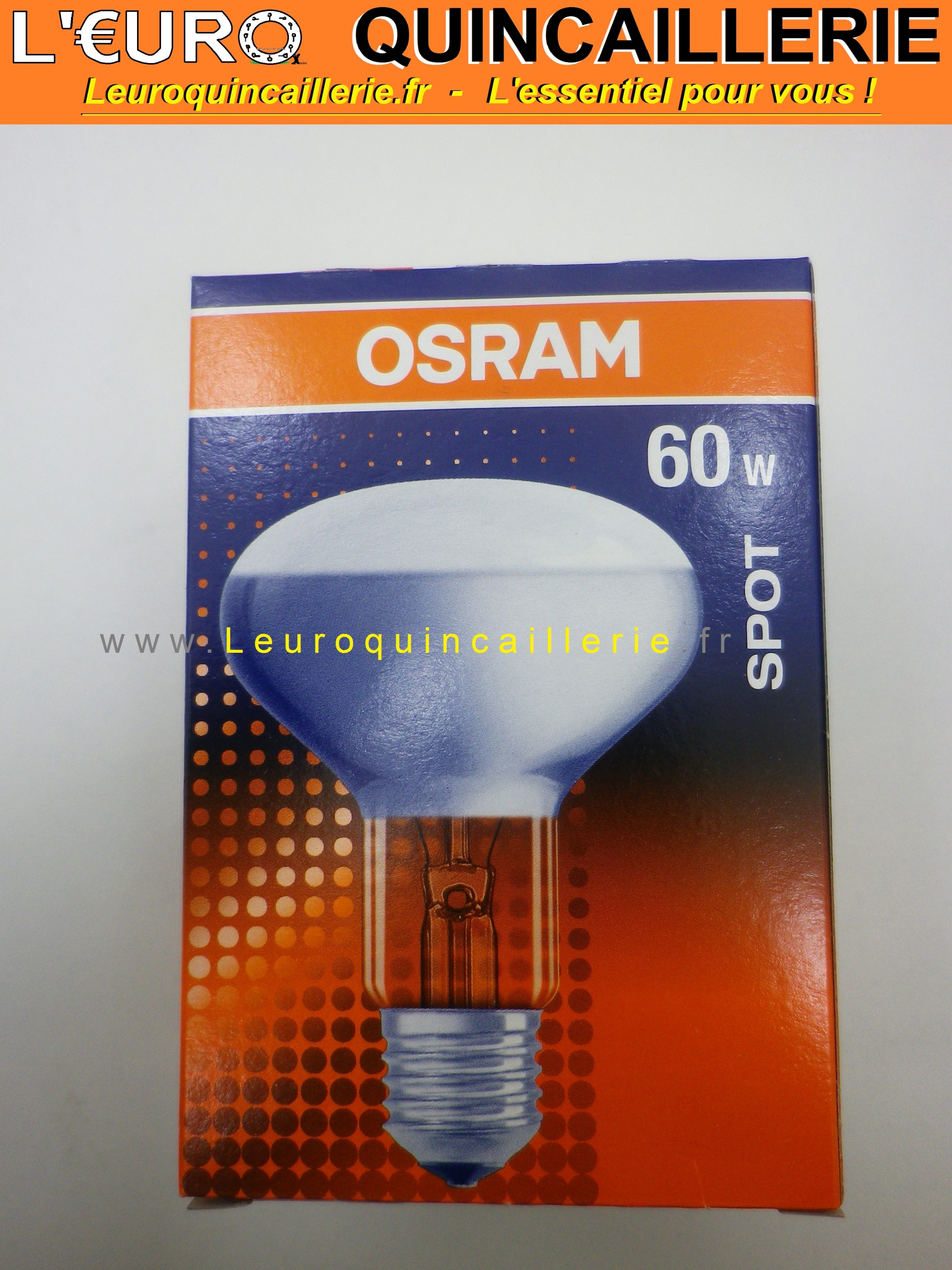 Ampoule spot R80 E27 60w Osram