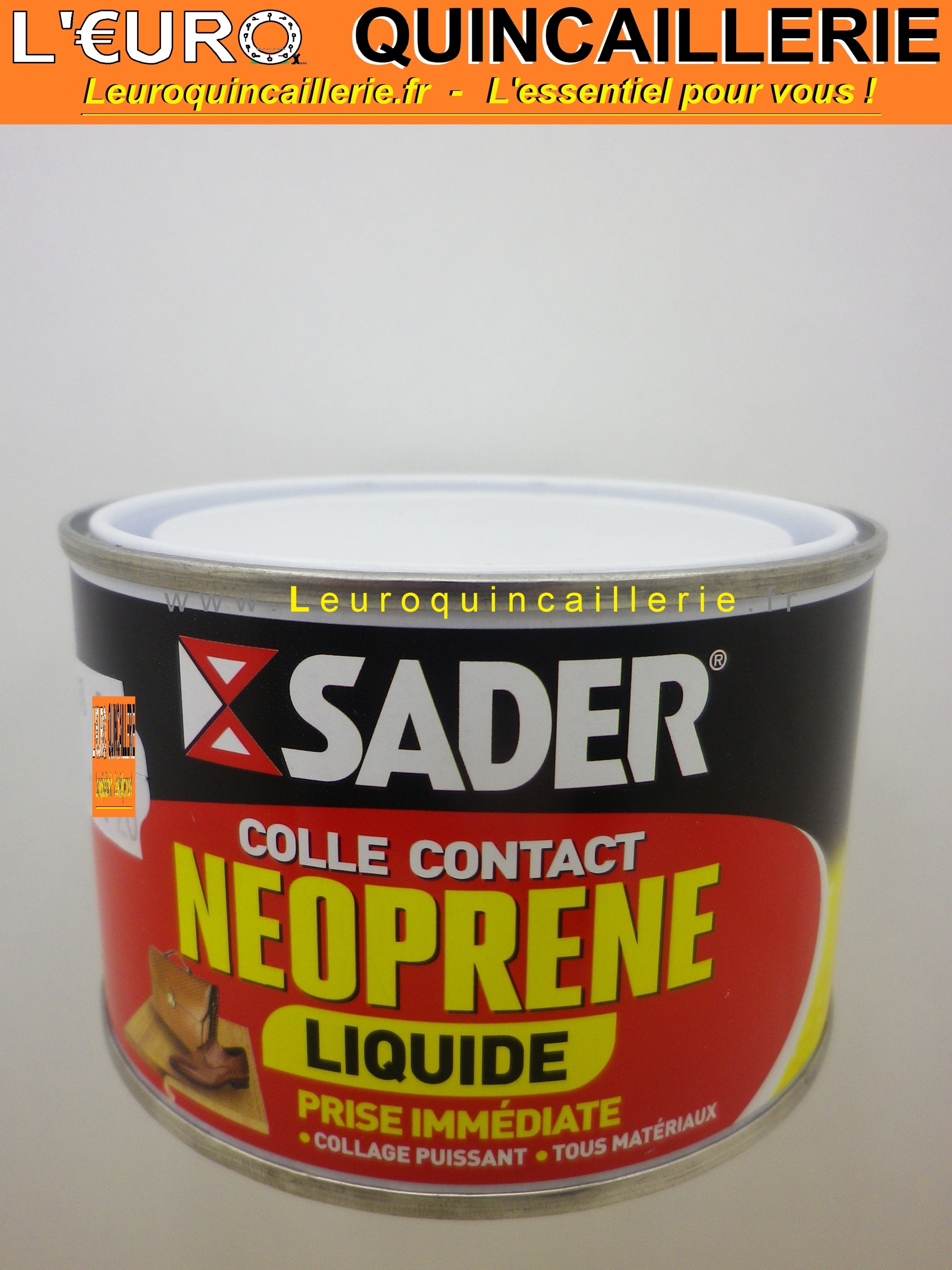 Colle contact néoprene liquide pot Sader 250ml