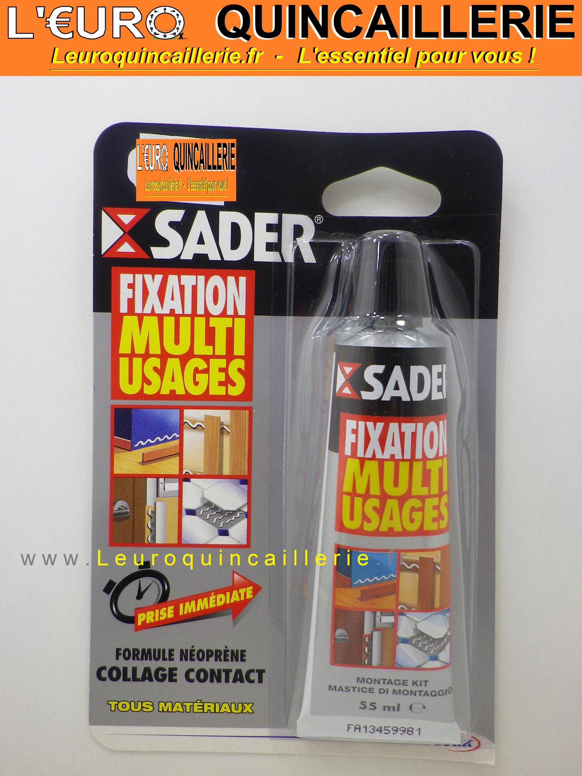 Sader fixation multi-usage tous matériaux tube 55ml