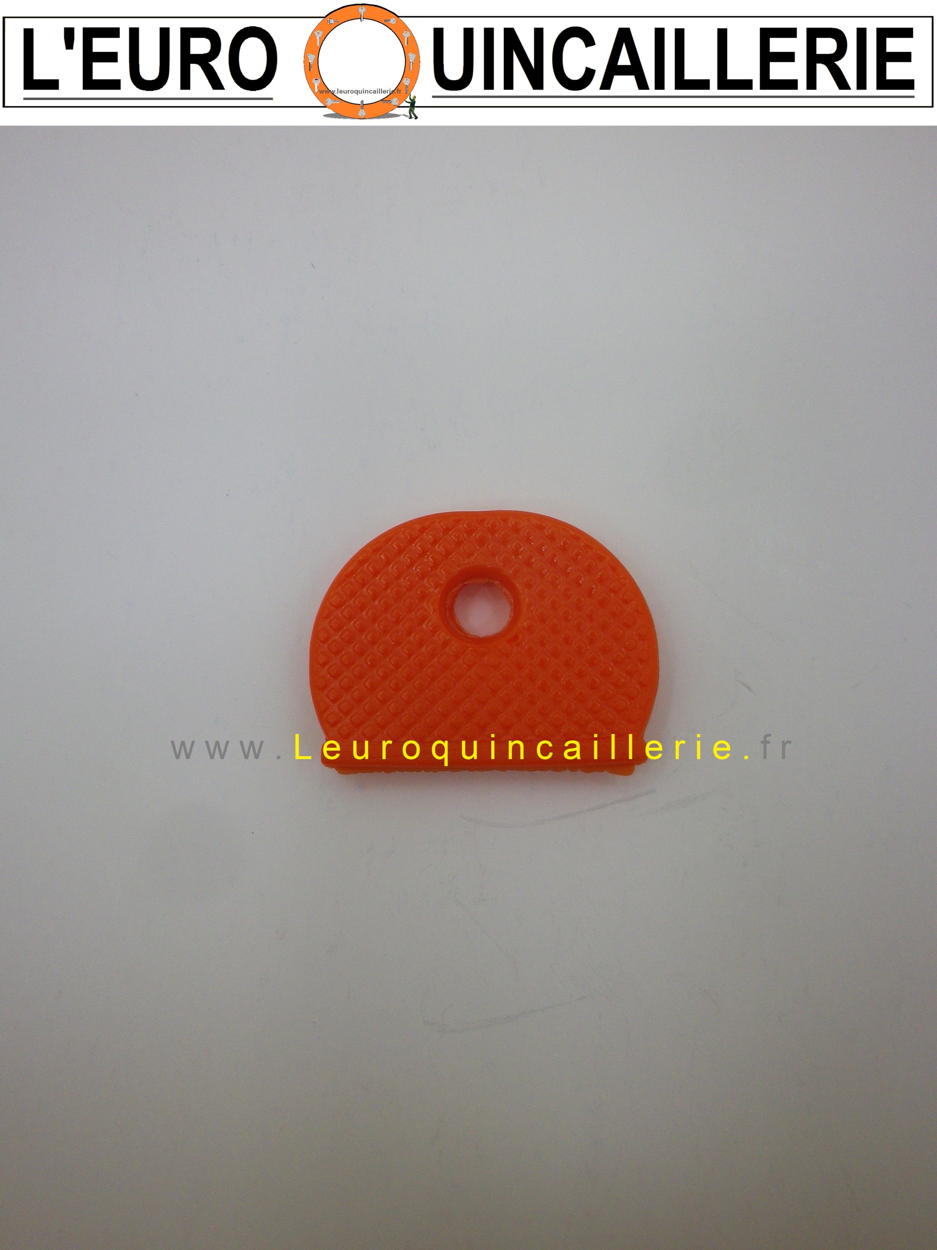 CAPUCHON ROND TETE COULEUR orange  POUR CLE