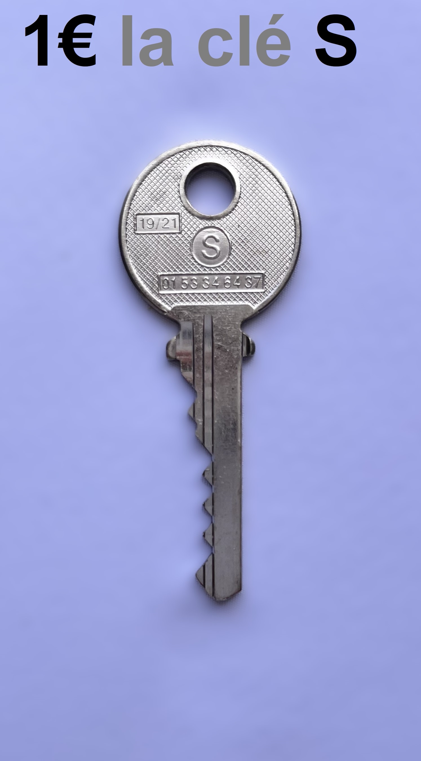 Clé S pass PTT S10 Pass-Trousseau 1€