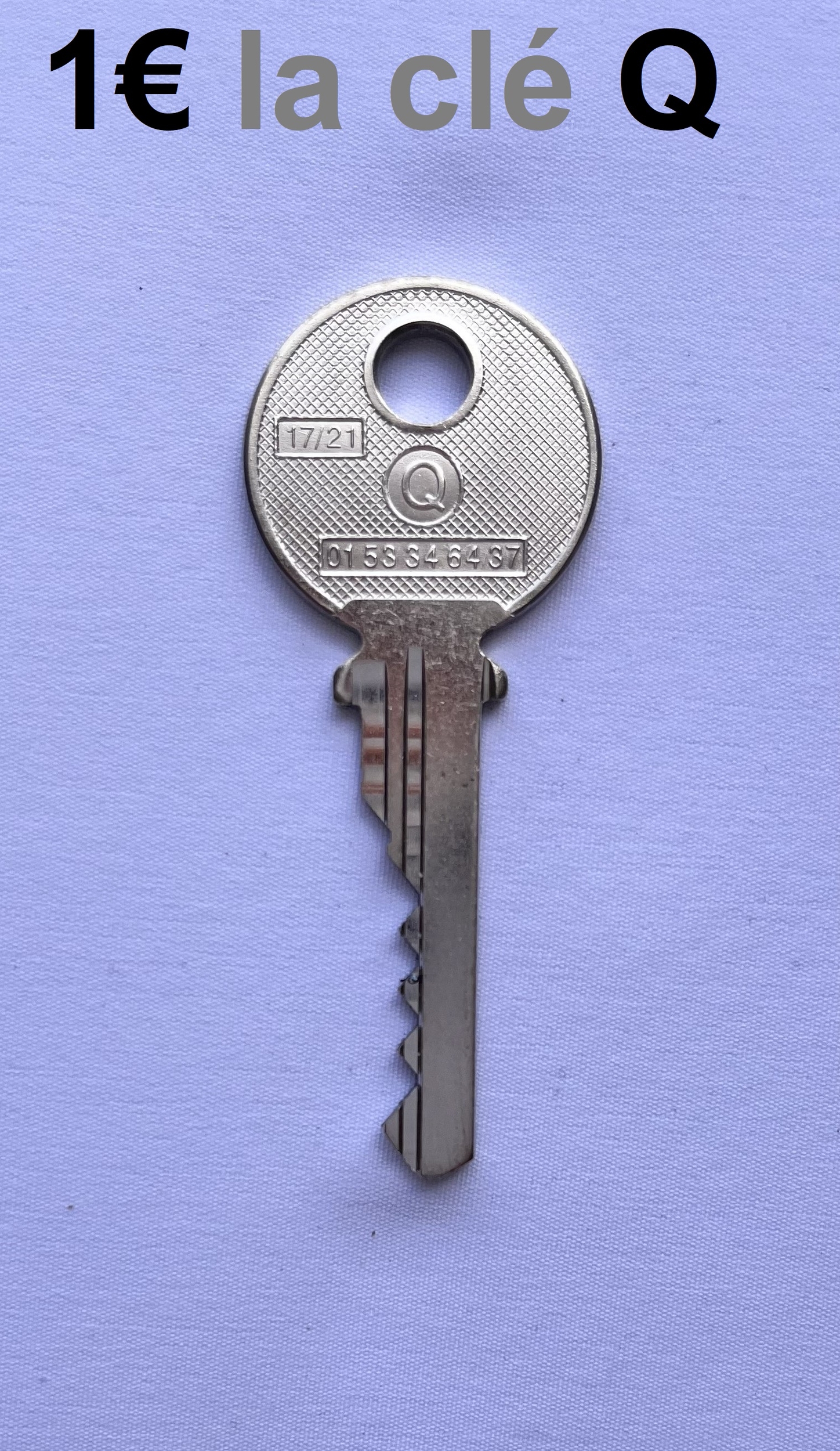 Clé Q pass PTT Q10 Pass-Trousseau 1€