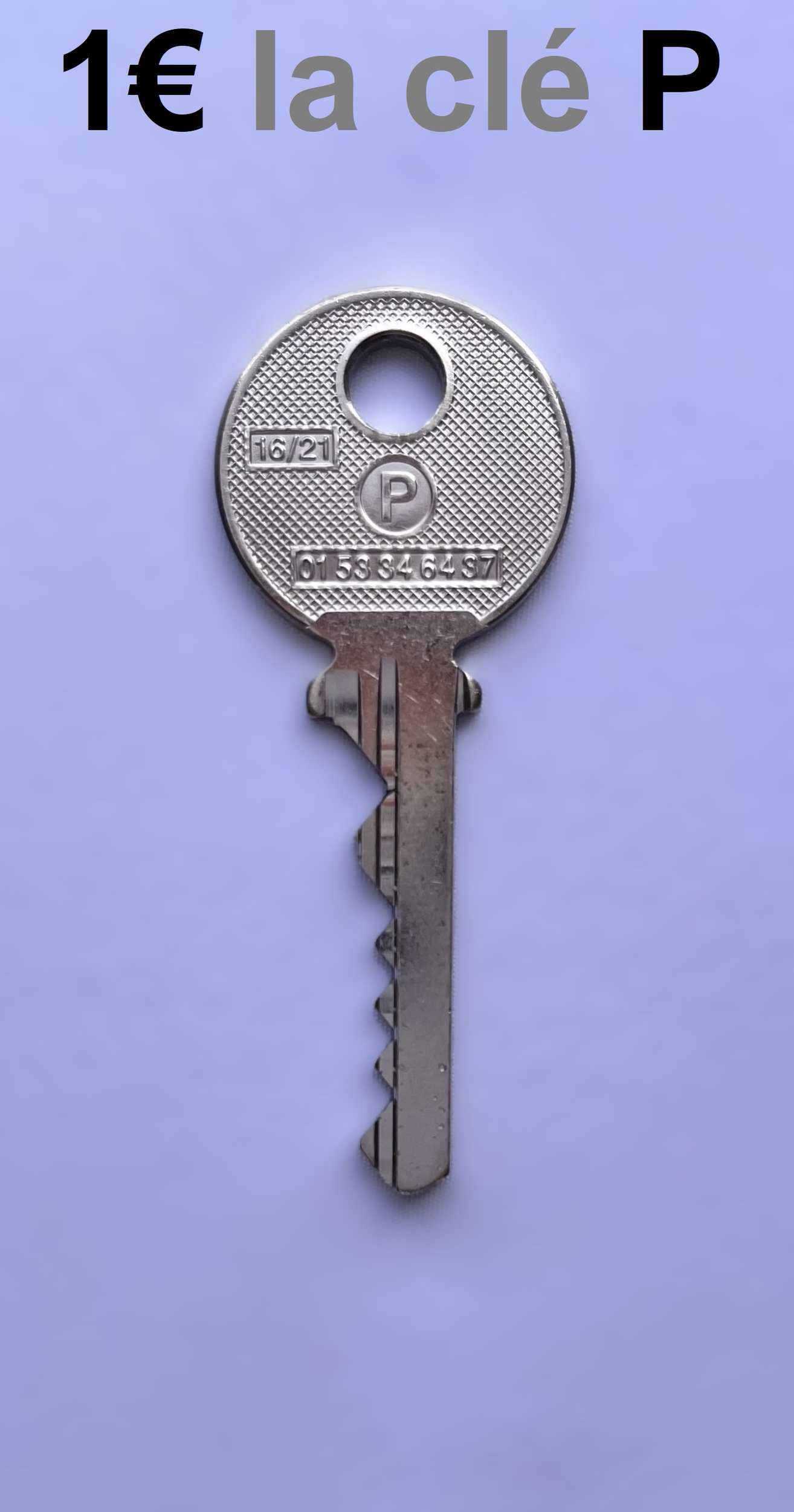 Clé P pass PTT P10 Pass-Trousseau 1€