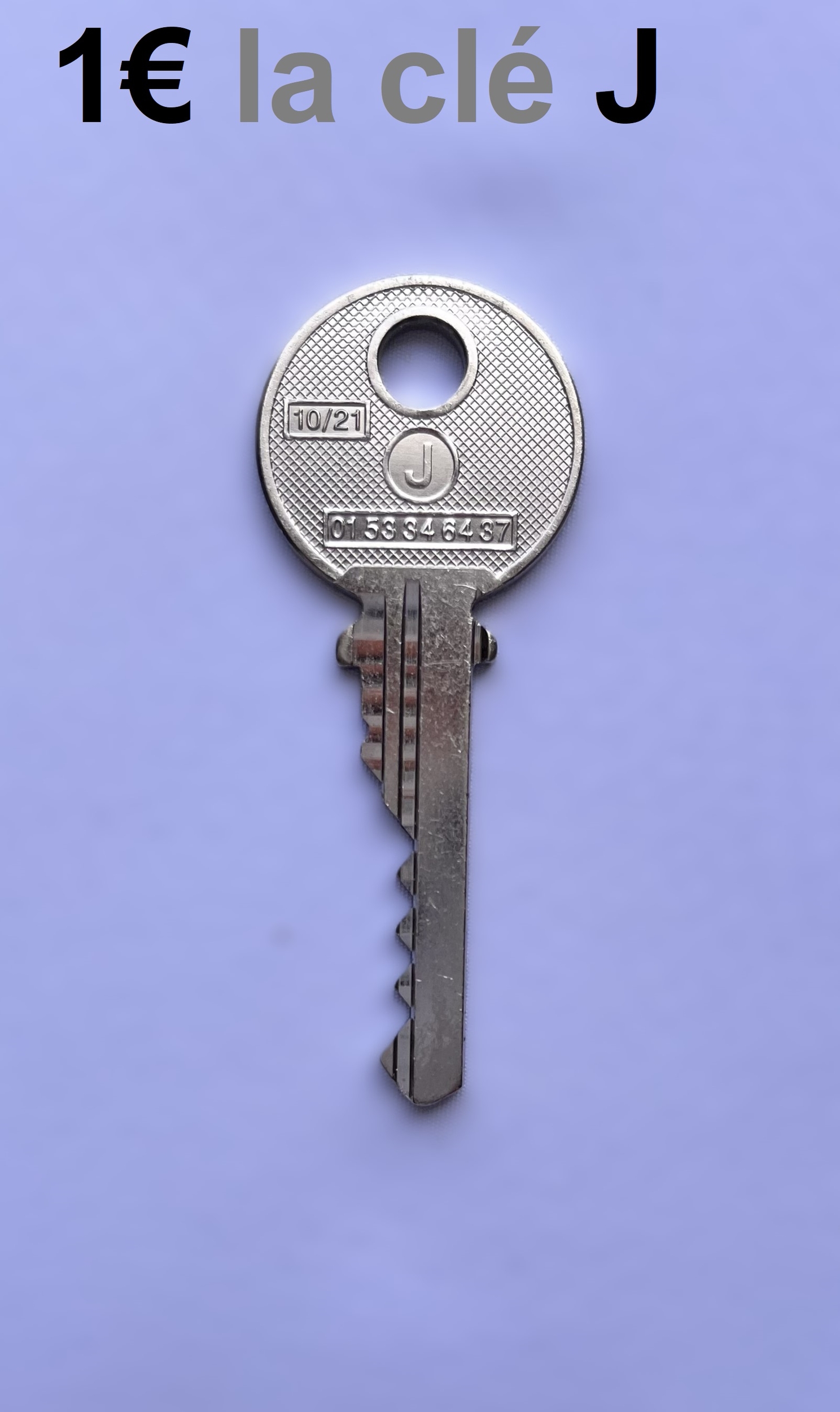 Clé J pass PTT J10 Pass-Trousseau 1€