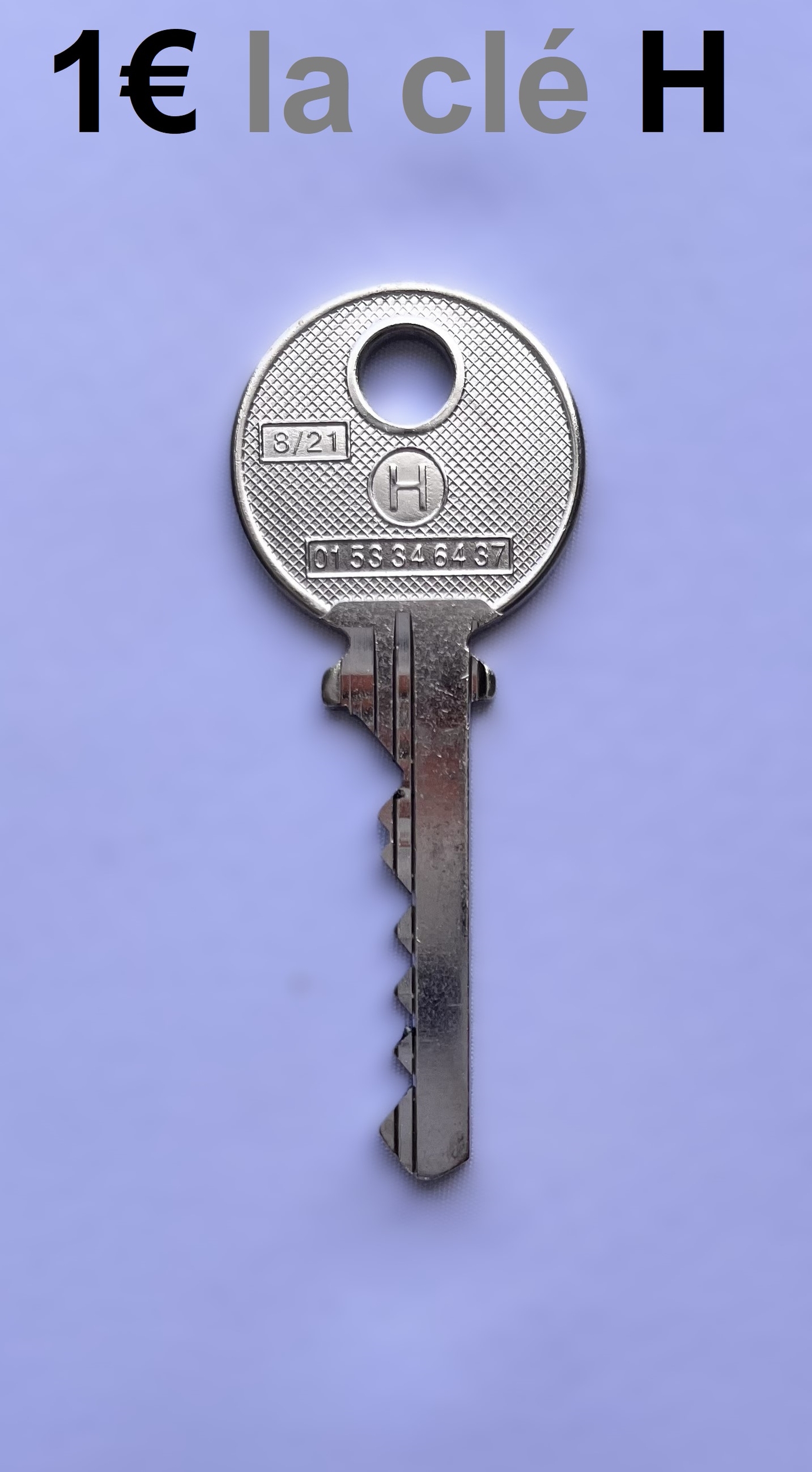 Clé H pass PTT H10 Pass-Trousseau 1€