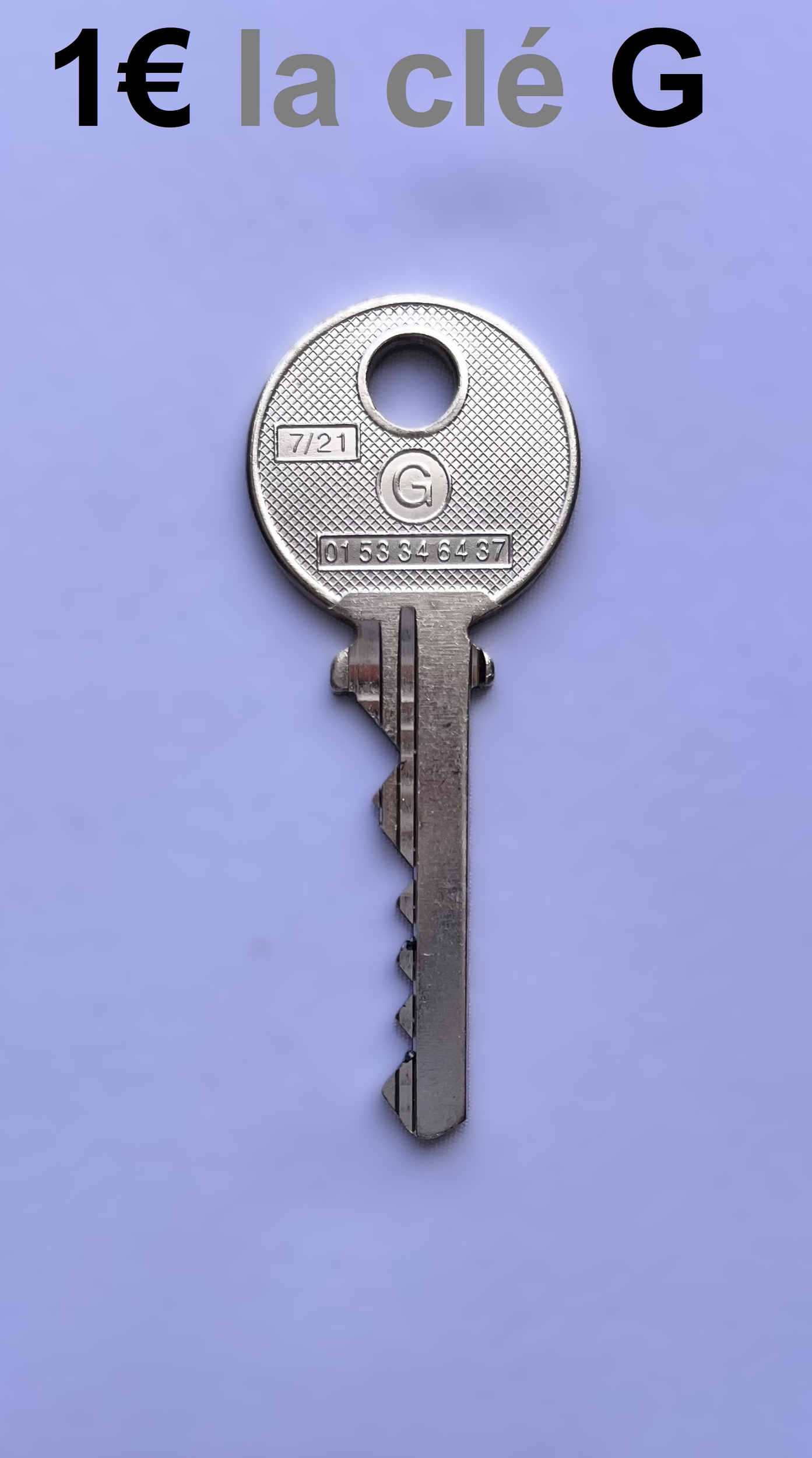 Clé G pass PTT G10 Pass-Trousseau 1€