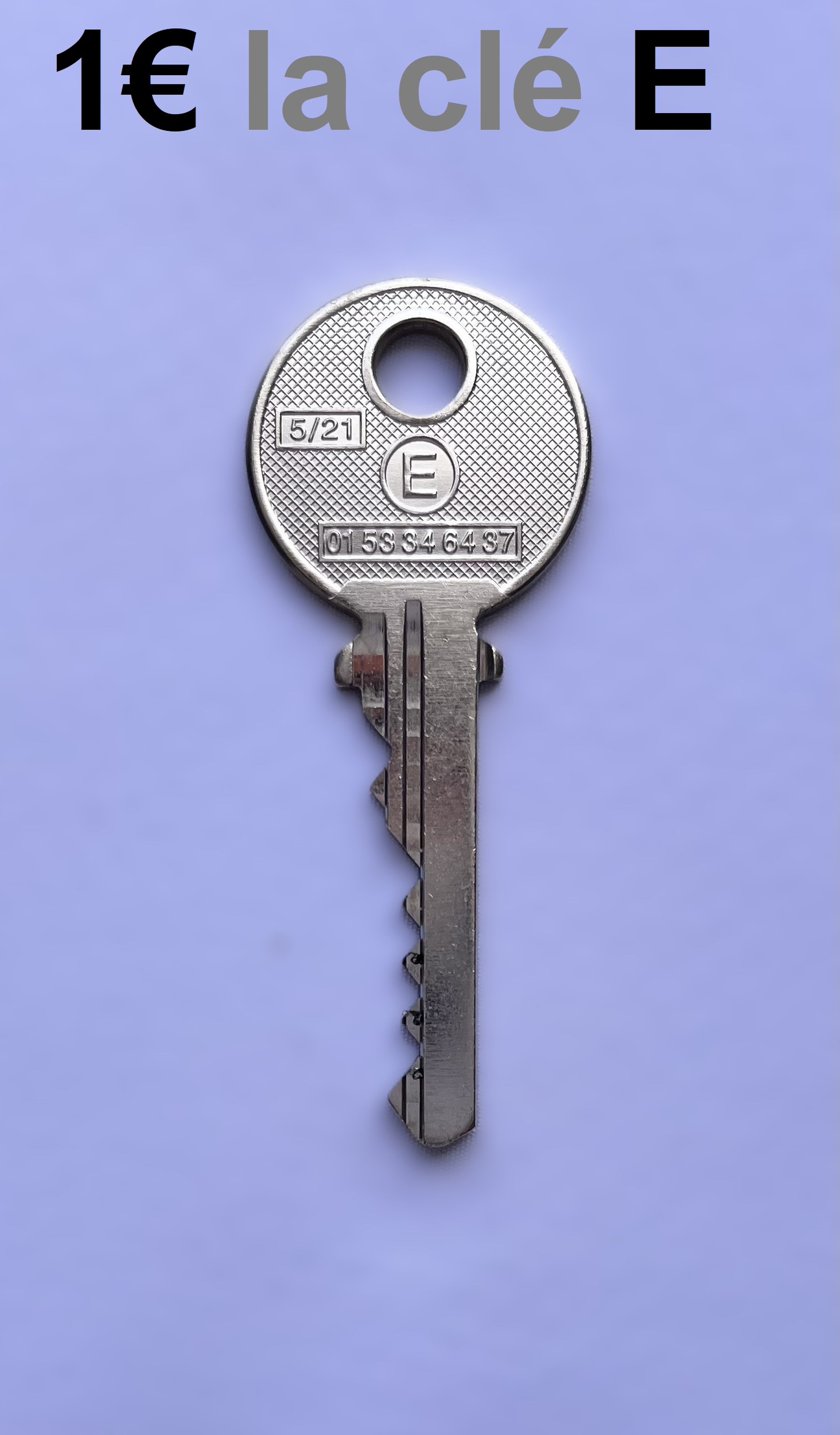 Clé E pass PTT E10 Pass-Trousseau 1€