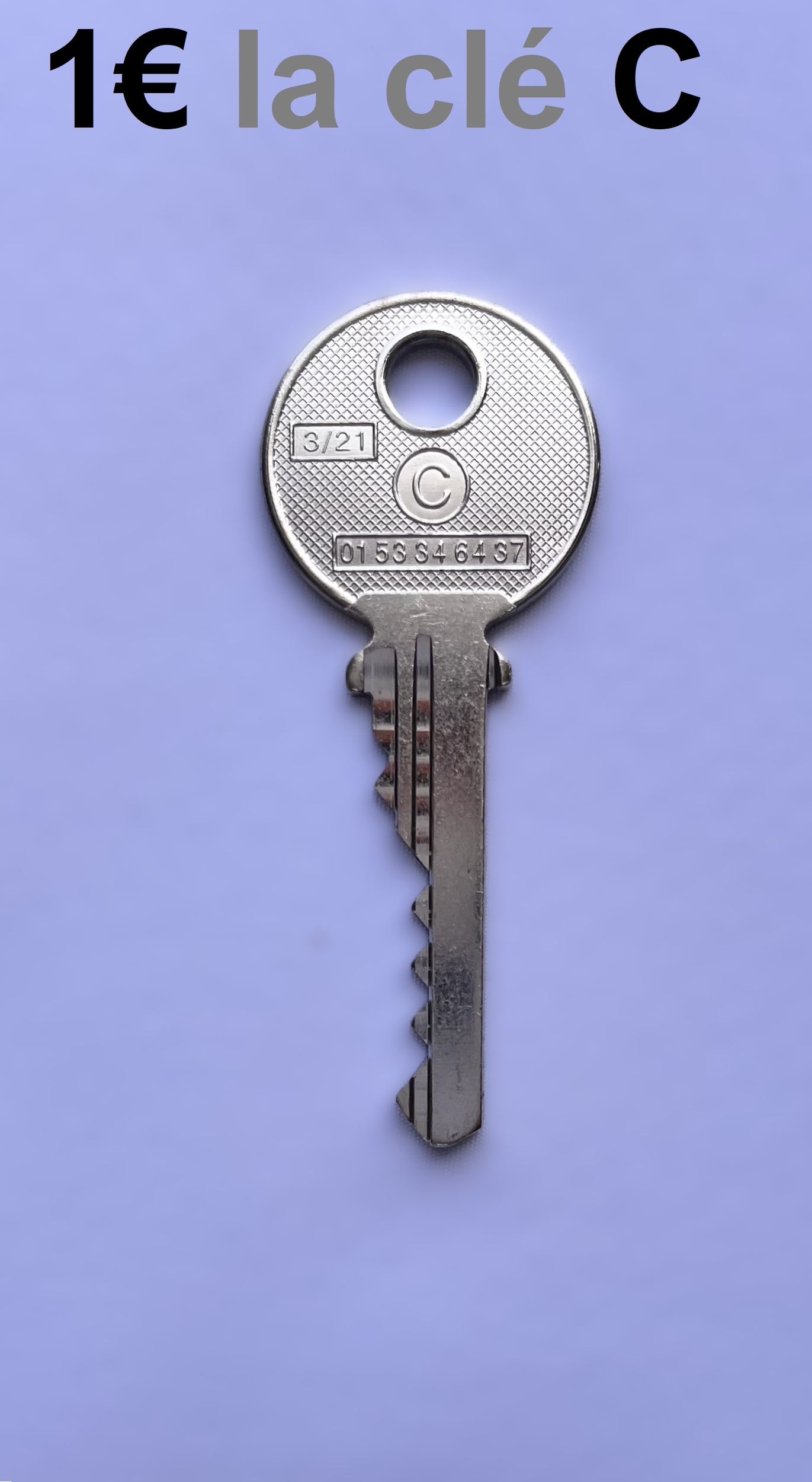 Clé C pass PTT C10 Pass-Trousseau 1€