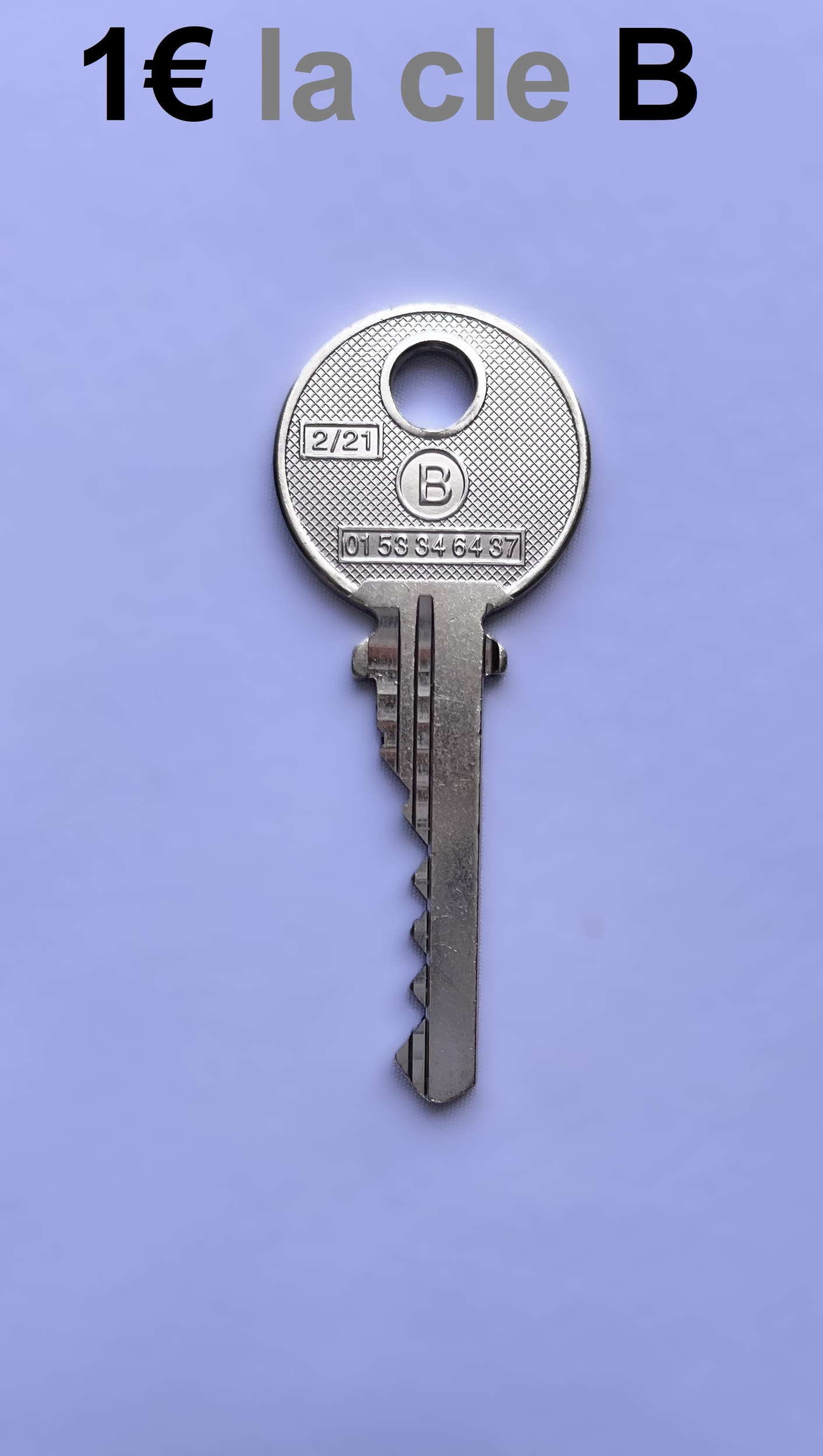 Clé B pass PTT B10 Pass-Trousseau 1€