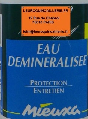 Eau déminéralisée MIEUXA, 5 l