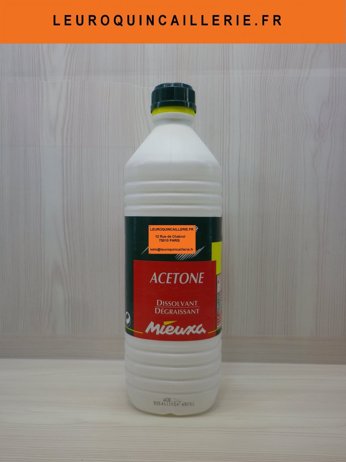 ACETONE 1 L dissolvant colle vernis dégraissant pièce horlogerie modélisme