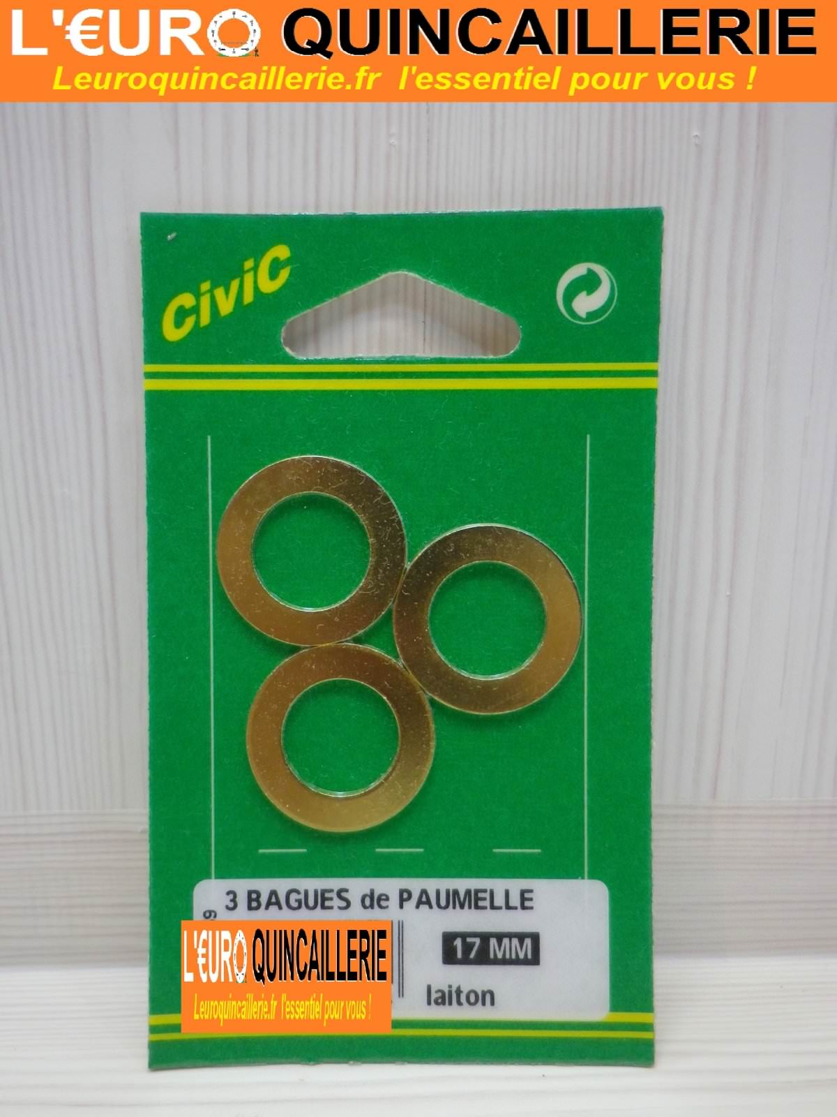 3 BAGUES DE PAUMELLE 17MM