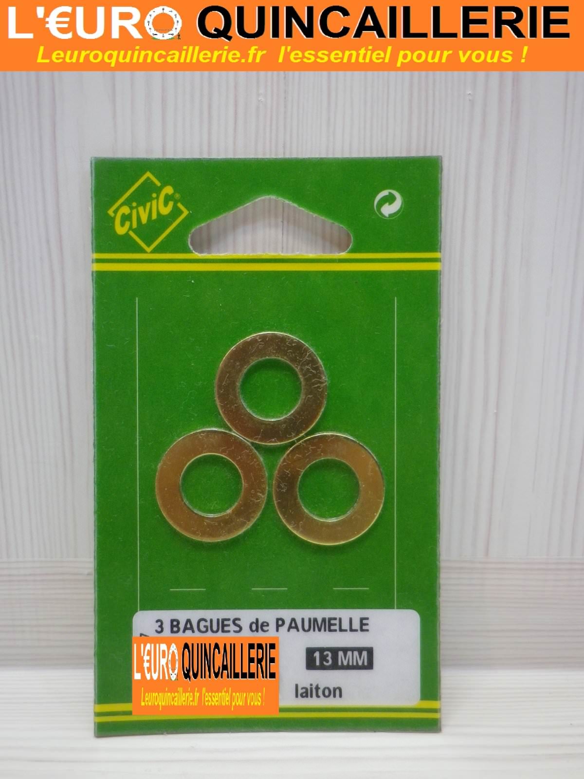 3 BAGUES DE PAUMELLE 13MM