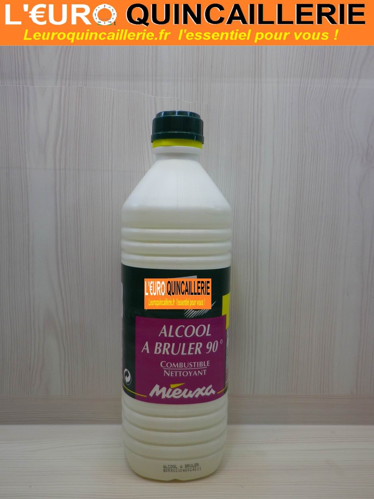 ALCOOL A BRULER 90 ° 1 LITRE