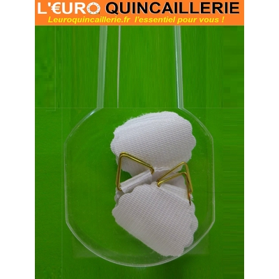 6 ATTACHS COLLANTES 30 MM