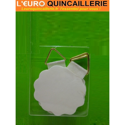 5 ATTACHES COLLANTES 45 MM