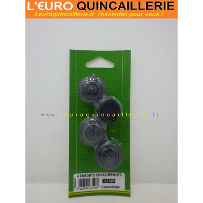 EMBOUTS ENVELOPPANTS CAOUTCHOUC 22MM