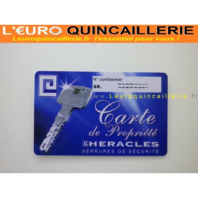CARTE DE PROPRIETEE HERACLES