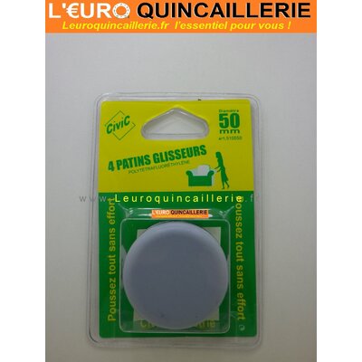 PATINS ADHESIF ROND TEFLON 50MM