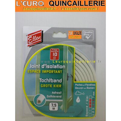 JOINT ISOLATION ESPACE IMPORTANT BLANC ADHESIF