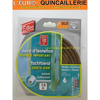 JOINT ISOLATION ESPACE IMPORTANT PROFIL D MARRON ADHESIF