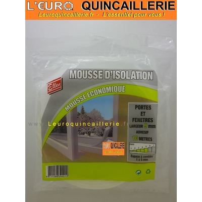 JOINT MOUSSE ISOLATION ADHESIF 9MM