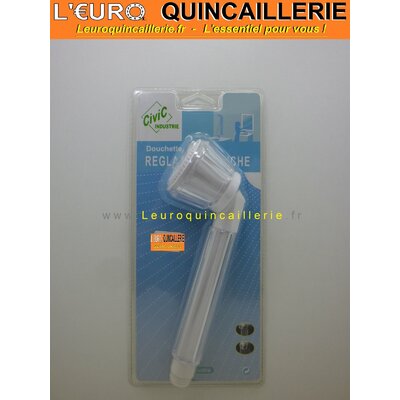 DOUCHETTE REGLABLE BLANCHE