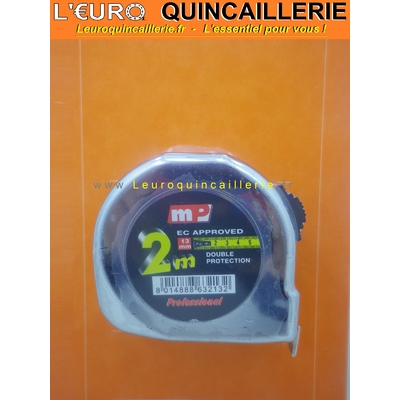 MESURE ROULANTE 2 METRES CHROMEE