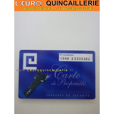 CARTE DE PROPRIETE HERACLES A BILLE IX6B