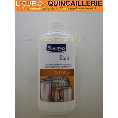 NETTOYANT POUR L'ETAIN STARWAX METAUX