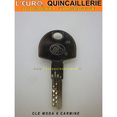 CLE BREVETEE MODA 6 CARMINE