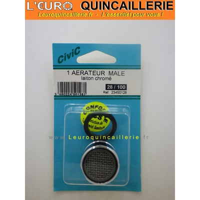 aérateur male laiton chromé