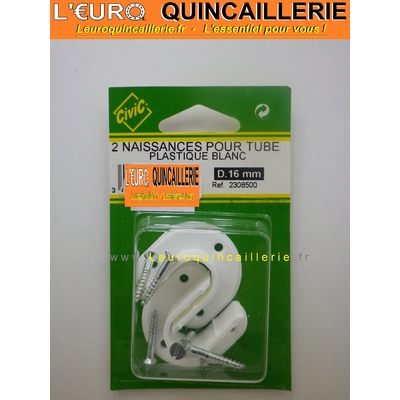 Naissance tube plastique blanc