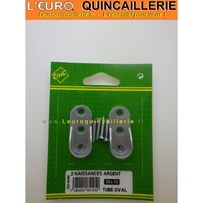 Naissances métal pour tube d.15mm