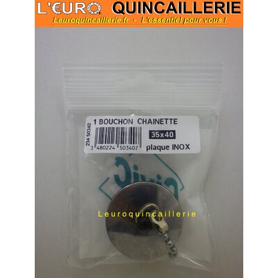 Bouchon plus chainette  35-40