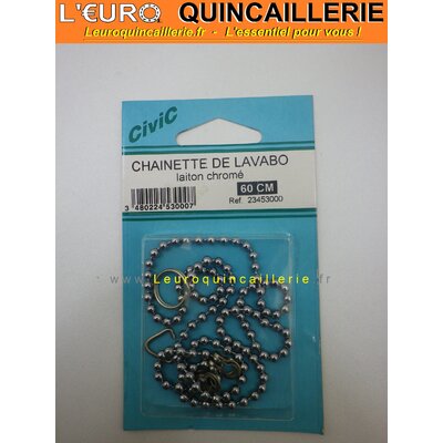 Chainette de lavabo