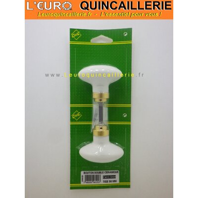 Boutons de porte en céramique porcelaine blanc