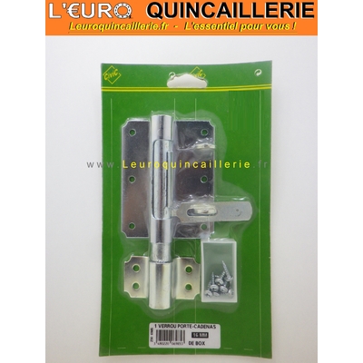 Verrou porte cadenas pour box 16 mm