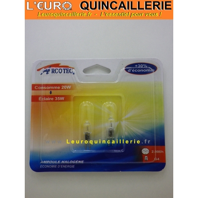 Ampoule halogène   G4 20w=35w