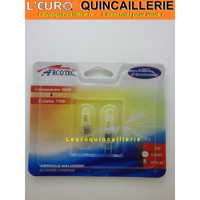 Ampoule halogène   Gy6,35 50w=75w