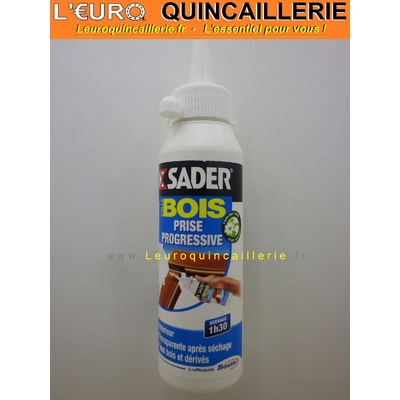 Colle à bois prise progressive biberon Sader 100ml