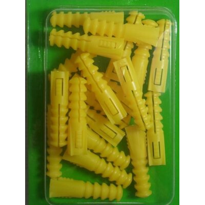20 CHEVILLES JAUNES Ø 7